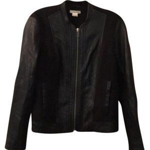 Leather + Fabric Jacket